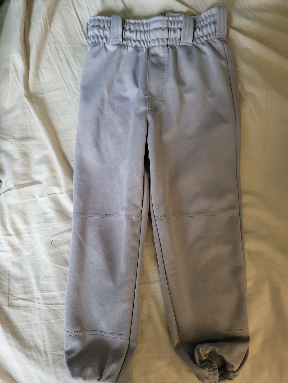 Rawlings Light Gray Kids Baseball Pants with Elastic Waist
